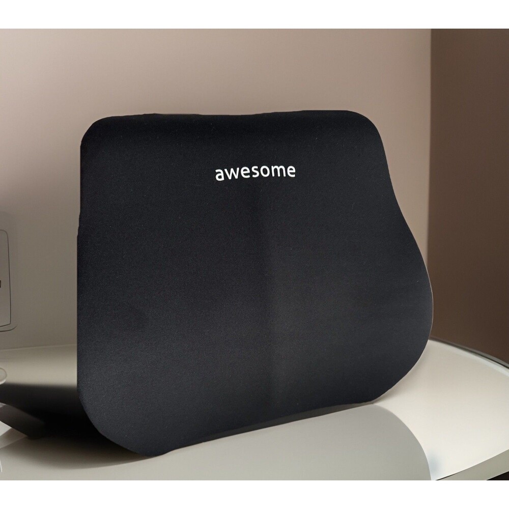 Car Seat Lumbar Cushion Memory Foam Support. Ergonomic design.